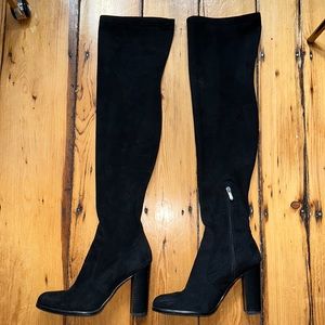 Sam Edelman over the knee suede black boots